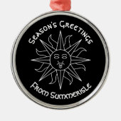 Die Grüße der Saison von Summerisle Folk Horror Ornament Aus Metall (Vorne)