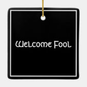 Die Grüße der Saison von Summerisle Wicker Man Keramikornament (Rückseite)