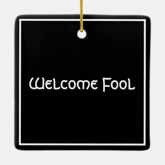 Die Grüße der Saison von Summerisle Wicker Man Keramikornament (Rückseite)