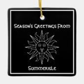 Die Grüße der Saison von Summerisle Wicker Man Keramikornament (Vorderseite)