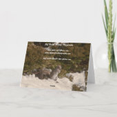 Die Grüße der Saison! Weihnachtskarten Feiertagskarte (Rückseite)