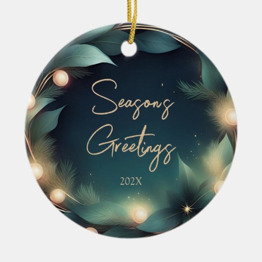 Die Grüße der Unternehmenssaison Keramik Ornament (Vorne)