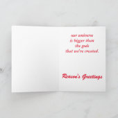 Die Grüße der Vernunft Feiertagskarte (Innenseite)