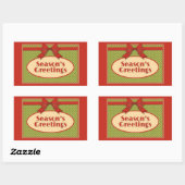 Die Grüße der Vintagen Jahreszeit Rechteckiger Aufkleber (Blatt)