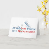 Die Grüße des Backgammon-Liebhabers Karte (Gelbe Blume)