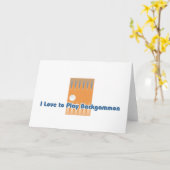 Die Grüße des Backgammonspielers Karte (Gelbe Blume)