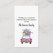 Die Grüße des klassischen Autos in der Saison Begleitkarte (Rückseite)