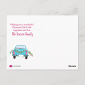 Die Grüße des klassischen Autos in der Saison Postkarte (Rückseite)