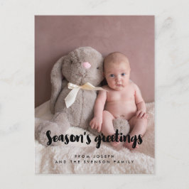 Die Grüße des modernen Ferien-Fotos der Saison Postkarte