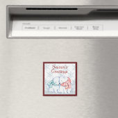 Die Grüße Eisbären der Saison Magnet (In Situ (Geschirrspüler))