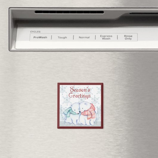 Die Grüße Eisbären der Saison Magnet (In Situ (Geschirrspüler))