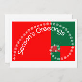 Die Grüße Fibonacci-Jahreszeit Feiertagskarte (Vorne/Hinten)