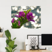Die Grüße Frühlingsblumen Bokeh Poster (Heimbüro)