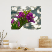 Die Grüße Frühlingsblumen Bokeh Poster (Küche)