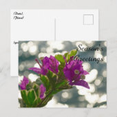 Die Grüße Frühlingsblumen Bokeh Postkarte (Vorne/Hinten)