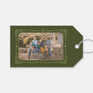 Die Grüße kundenspezifisches Foto der Jahreszeit Geschenkanhänger