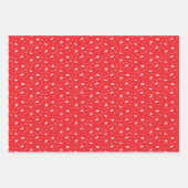 Die Grüße Niedlich Blue Snowman Redbirds Geschenkpapier Set (Vorderseite 2)