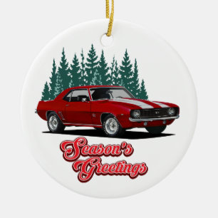 Die Grüße von Red Camaro Season Keramik Ornament