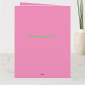 Die Grußkarte der großen Mutter für die Tochter Karte (Rückseite)