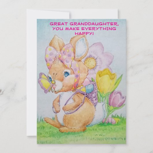 Die Grußkarte der personalisierten Großtochter Feiertagskarte (Vorderseite)