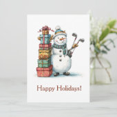 Die Grußkarte der Saison Feiertagskarte (Stehend Vorderseite)