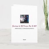 Die Grußkarte der Türkei Feiertagskarte (Rückseite)