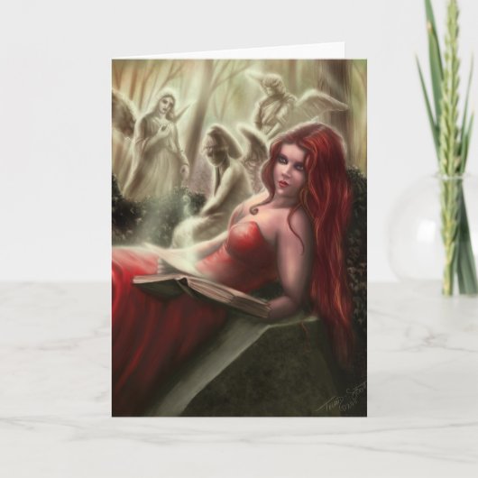 Die Grußkarte der weinenden Engel Karte (Vorderseite)