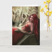 Die Grußkarte der weinenden Engel Karte (Gelbe Blume)