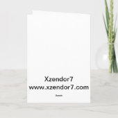 Die Grußkarte des Engel-Flügels Arkledious Karte (Rückseite)