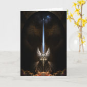 Die Grußkarte des Engel-Flügels Arkledious Karte (Gelbe Blume)