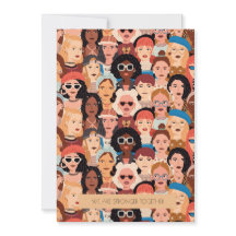 Die Grußkarte des Internationalen Frauentags der M