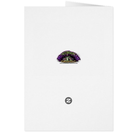 Die Grußkarte des Werwolf-Fluchs - Benutzerdefinie (Hinten)