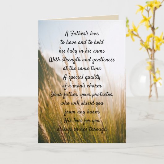 Die Grußkarte eines Vaters für die Liebe Karte (Gelbe Blume)