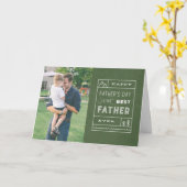 Die Grußkarte für das beste Foto des Vaters - Arme Karte (Gelbe Blume)