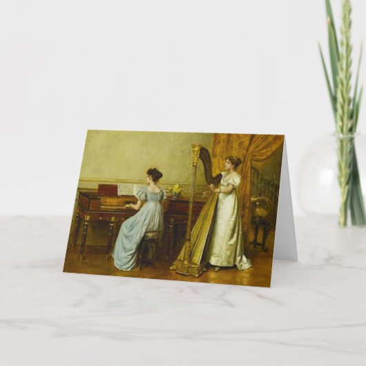 Die Grußkarte für den Musiksaal Karte (Vorderseite)