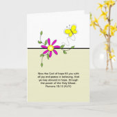 Die Grußkarte Gottes der Hoffnung - Römer 15-13 Karte (Gelbe Blume)