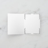 Die Grußkarte ist in den Herbstfarben unsichtbar Dankeskarte (Innenseite)