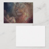 Die Grußkarte Lion und Lamm Mitteilungskarte (Vorne/Hinten)