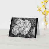 Die Grusskarte "Peony in Rain" Karte (Gelbe Blume)