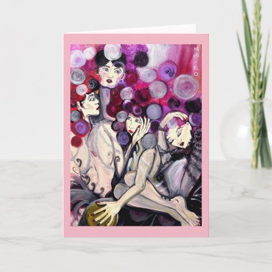 Die Grußkarte "Silver Spheres" der Künstler Karte (Vorderseite)