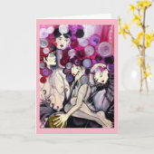 Die Grußkarte "Silver Spheres" der Künstler Karte (Gelbe Blume)