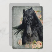 Die Grußkarte von Friesian Dankeskarte (Vorne/Hinten)