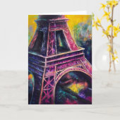 Die Grußkarte von Paris Karte (Gelbe Blume)