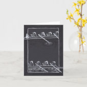 Die Grußkarte von Rowing 8 Karte (Gelbe Blume)