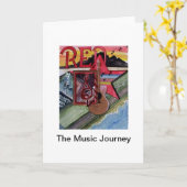 Die Grußkarten der Musikreise Karte (Gelbe Blume)