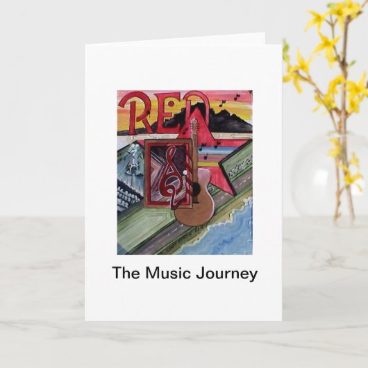 Die Grußkarten der Musikreise Karte (Gelbe Blume)