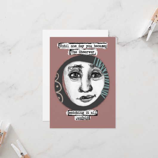 Die Grußkarten des Beobachters Karte (Vorderseite/Rückseite Beispiel)