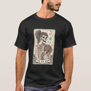 Die GSP-Mutter-Tarotkarte, Halloween-Skelett-Zeige T-Shirt