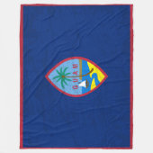Die Guam-Flagge - Ein Tapestry des guamanischen Er Fleecedecke (Vorderseite)