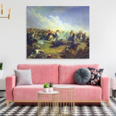 Die Guard-Hussars, die in Warschau angreifen Leinwanddruck (Insitu (Wohnzimmer))